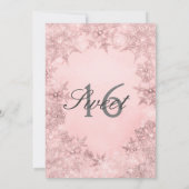 Winter Wonderland Soft Pink Snowflakes Invitation (Dos)