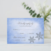 Winter Wonderland Sparkt Snowflakes Blue RSVP (Debout devant)