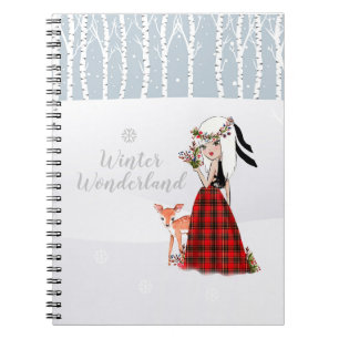 Winter Wonderland spiraal Notitieboek