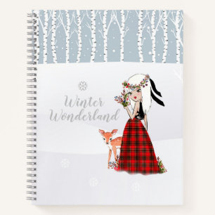 Winter Wonderland spirale Carnet