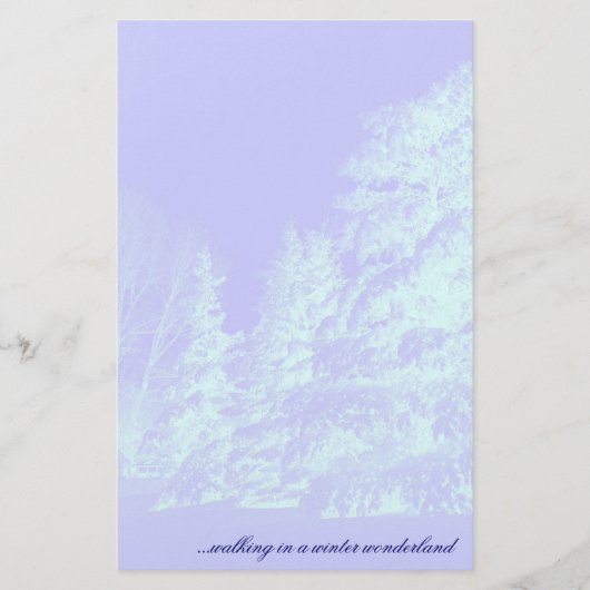 Winter Wonderland Stationery Briefpapier (Voorkant)