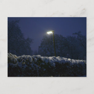 Winter wonderland straat briefkaart