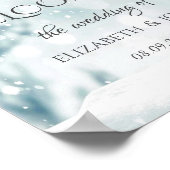 Winter Wonderland, String Lights Wedding Poster (Hoek)