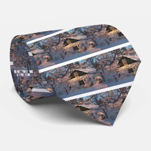Winter Wonderland Stropdas (Opgerold)