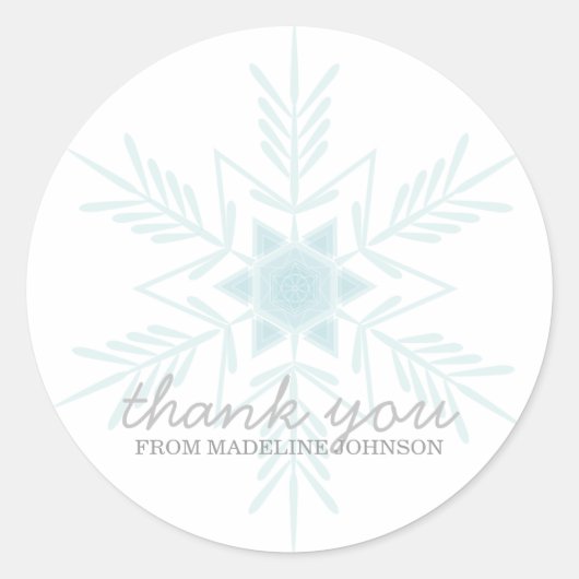 winter wonderland SWEET 16 party keepsake label (Voorkant)