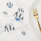 Winter Wonderland Table Confetti - Bleu (Groupe)