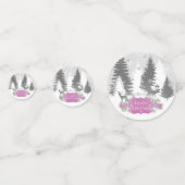 Winter Wonderland Table Confetti - Magenta (Devant)