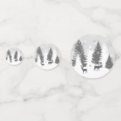 Winter Wonderland Table Confetti - Rouge (Derrière)