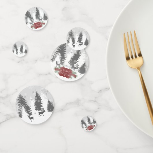 Winter Wonderland Table Confetti - Rouge (Groupe)