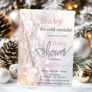 Winter Wonderland Takken Baby Shower Kaart