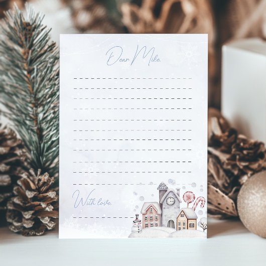 Winter Wonderland Time Capsule Note Bericht Kaart