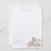 Winter Wonderland Time Capsule Note Bericht Kaart (Voorkant)