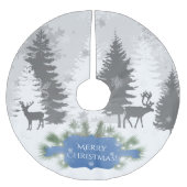 Winter Wonderland Tree Skirt - Blauw Kerstboom Rok (Voorkant)