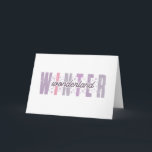 Winter Wonderland - Typographie Festive Art<br><div class="desc">Entrez dans un "Winter Wonderland" magique avec ce design élégant aux couleurs pastel douces et aux flocons de neige fantaisistes. Parfait pour ajouter une touche de charme à vos célébrations d'hiver, ce design fonctionne magnifiquement sur une variété de produits Zazzle tels que T-shirts, tasses, cartes et plus encore. Que vous...</div>