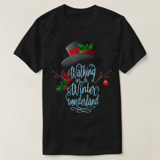 Winter Wonderland Vakantie Kunst T-shirt