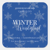 Winter Wonderland Vanilla & Pine | candle labels (Voorkant)