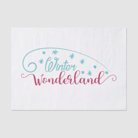 Winter Wonderland Vloeipapier Tissuepapier (Voorkant)