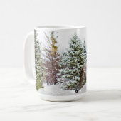 Winter Wonderland Vos / Wilde Dieren Mok (Voorkant links)