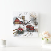 Winter Wonderland Wall klok (Huis)