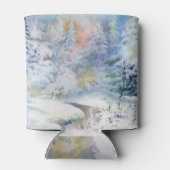 Winter Wonderland: Waterverf Landschap Blikjeskoeler (Achterkant)