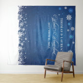 Winter Wonderland wedding backdrop banner  Wandkleed (In Situ (horizontaal))