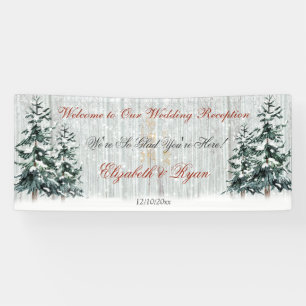 Winter Wonderland Wedding Birch Trees Pine Trees Spandoek
