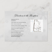 Winter Wonderland Wedding Directions Informatiekaartje (Voorkant)