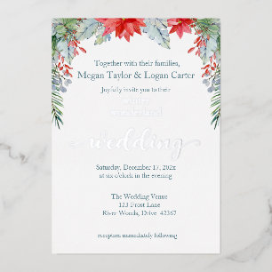 Winter Wonderland Wedding Invitation Folie Invitat Folie Uitnodiging