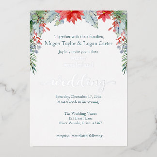 Winter Wonderland Wedding Invitation Folie Invitat Uitnodiging