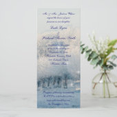 Winter Wonderland Wedding Kaart (Staand voorkant)