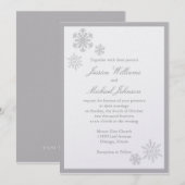 Winter Wonderland Wedding Kaart (Voorkant / Achterkant)