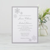 Winter Wonderland Wedding Kaart (Staand voorkant)