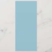 Winter Wonderland Wedding Menu Kaart (Achterkant)