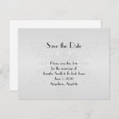 Winter Wonderland Wedding Save the Date (Voorkant / Achterkant)