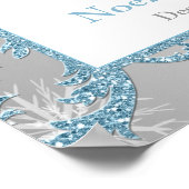 Winter Wonderland Wedding Seating Poster (Hoek)