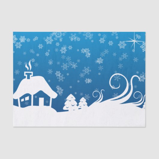 Winter Wonderland-weefselpapier Tissuepapier (Voorkant)