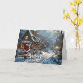 Winter Wonderland wensen Kaart (Gele Bloem)