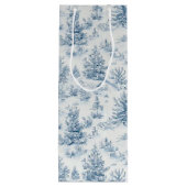 winter wonderland wijn cadeautas (Achterkant)