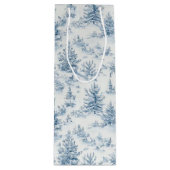 winter wonderland wijn cadeautas (Voorkant)