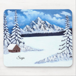 Winter Wonderland wordt vaak afgekort tot Winter W Muismat