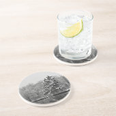 Winter Wonderland Zandsteen Onderzetter (Zijkant)