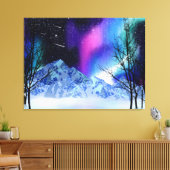Winter Wonderlights Canvas Print (Insitu (Woonkamer))