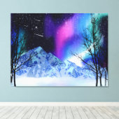 Winter Wonderlights Canvas Print (Insitu (Houten vloer))