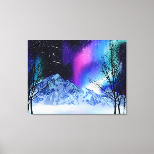 Winter Wonderlights Canvas Print (Voorkant)