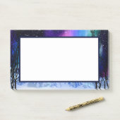 Winter Wonderlights Post-it Notes (Sur un bureau)