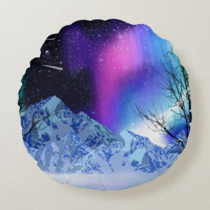 Winter Wonderlights Rond Kussen