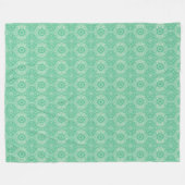 Winter Wonders Decorative Green Fleece Blanket (Voorkant (Horizontaal))