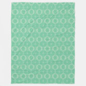 Winter Wonders Decorative Green Fleece Blanket Deken (Voorkant)