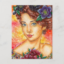 "Winter Wonders: Hellebore" winterthemapostkaart Feestdagenkaart