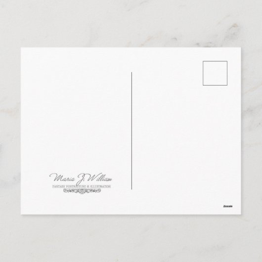 "Winter Wonders : Kafir Lily" carte postale thème (Dos)